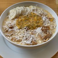 Mango pineapple smoothie bowl at Ginger Home in Sapa