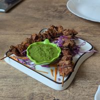 Mock meat stick at Rare Earth - The Vegan Cafe in Mumbai