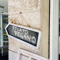 This cute little place has a few tables in the sun, by the street.  at Gelateria Venturelli in Desenzano Del Garda
