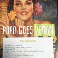 Vegan menu! at Popocatepetl in Breda