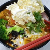 Spicy RaBa Noodles - has a curry-like look but a unique taste of flavour which I can't describe. You've to try it our yourself! at Vegan Life Stall in Petaling Jaya