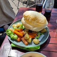 Delicious pie at The Secret Garden in Dorchester