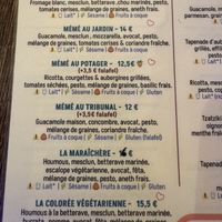 Menu végétarien   at Mémé Tartine in Mons