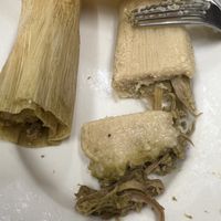 mushroom verde tamale at El Charrito Market in Gilroy