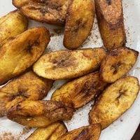 Plantain dessert at El Charrito Market in Gilroy
