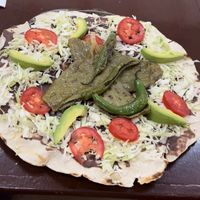 Tlayuda  at El Charrito Market in Gilroy