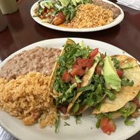 Potato tacos vegan  at El Charrito Market in Gilroy