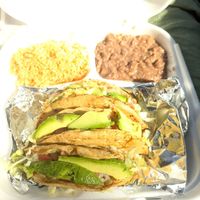 Tacos Dorados with potatoes at El Charrito Market in Gilroy