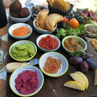 Vegan share platter at Pomonal Estate in Pomonal