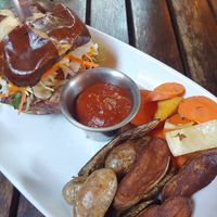 the tofu sandwich. their ketchup is amazing at Millennium in Oakland