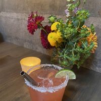 Mezcal margarita at Millennium in Oakland