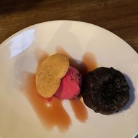 Molten chocolate cake  at Millennium in Oakland