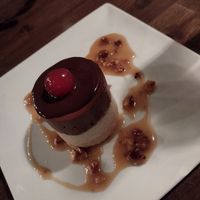 Banana split mousse cake at Millennium in Oakland