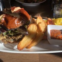 The burger - soooooo good!!!   at Millennium in Oakland