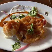 Fried green tomatoes  at Millennium in Oakland