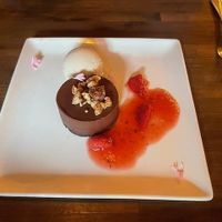 Triple Chocolate Cake and Ice Cream at Millennium in Oakland