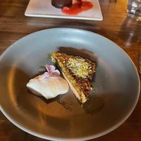 Pistachio Tart with Creme at Millennium in Oakland