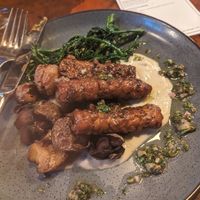 Red wine glazed tempeh at Millennium in Oakland