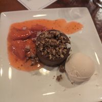 Chocolate tart at Millennium in Oakland