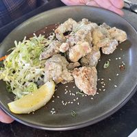 Mushroom fritters  at Millennium in Oakland