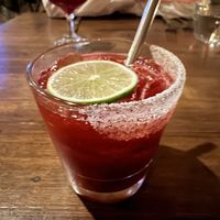 BlackBerry Basil Margarita - alcoholic signature cocktail. Yummy, sweet Margarita that was a good take on a classic.   at Millennium in Oakland