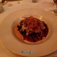 polenta entree at Millennium in Oakland