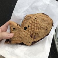 Filled with tasty red bean paste😍 at Taiyaki Hiiragi in Tokyo