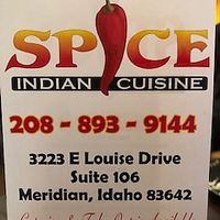 Phone number and Address at Spice Indian Cuisine in Meridian