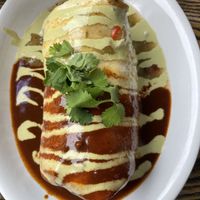 Breakfast burrito with soy chorizo   at Bang Bang Kitchen in Seattle