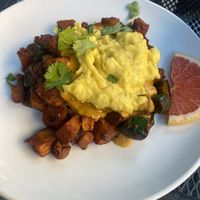 Dante Fe Hash with Just Egg.  at Bang Bang Kitchen in Seattle