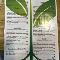 Speise/Getränkekarte  at Izzy's Market Vegetarian Boutique in Vila Do Bispo