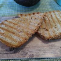 Mix toasties at Izzy's Market Vegetarian Boutique in Vila Do Bispo