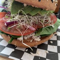 Veggie Bagel  at Yah-Yah in Sayulita