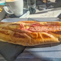 Vegan hotdog at Aperitton in Crete