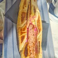 Vegan hotdog at Aperitton in Crete