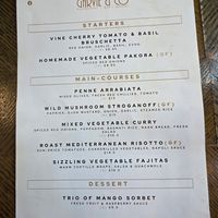 Vegan Menu April 2025 at Garvie & Co in Milngavie