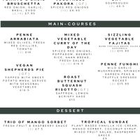 Ask for the vegan menu!   at Garvie & Co in Milngavie