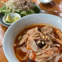 Mi Quang noodles  at ROM Vegetarian Restaurant in Hoi An