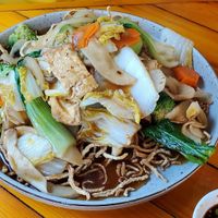 Crispy noodles with vegetables and tofu at ROM Vegetarian Restaurant in Hoi An