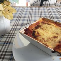 Vegetable lasagne without cheese (did not come with a side) at Tasca do Xico in Sintra