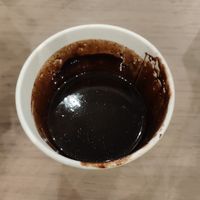 Vegan hot chocolate at Gelateria La Romana in Padua