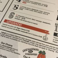 Vegan cheese available on the menu  at Mozza in Dundee