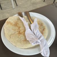 Pita bread  at Falafel Bocas Sababa in Bocas Del Toro