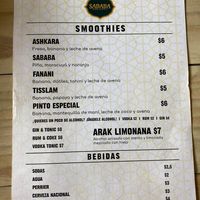 Drinks at Falafel Bocas Sababa in Bocas Del Toro