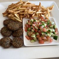 Falafel plate (one part)  at Falafel Bocas Sababa in Bocas Del Toro