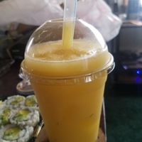 mango pineapple smoothie at A. Fusion in Matteson