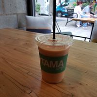Tropical cleanse smoothie at Tama Cafe in Raleigh