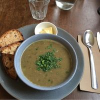 Lentils soup  at Sustain Cafe in Lawson