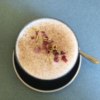 Chai late w/ almond milk at Sustain Cafe in Lawson