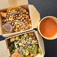 Two bowls at Pasta Puur in Oostkamp